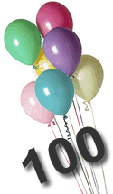 100 helium balloons